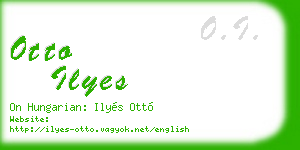 otto ilyes business card