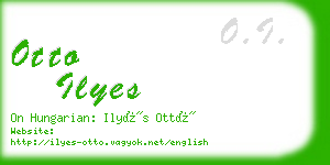 otto ilyes business card